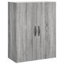 Voir la diapositive 5 : VIDAXL Buffet haut Sonoma gris 69,5x34x180 cm Bois d'ingenierie