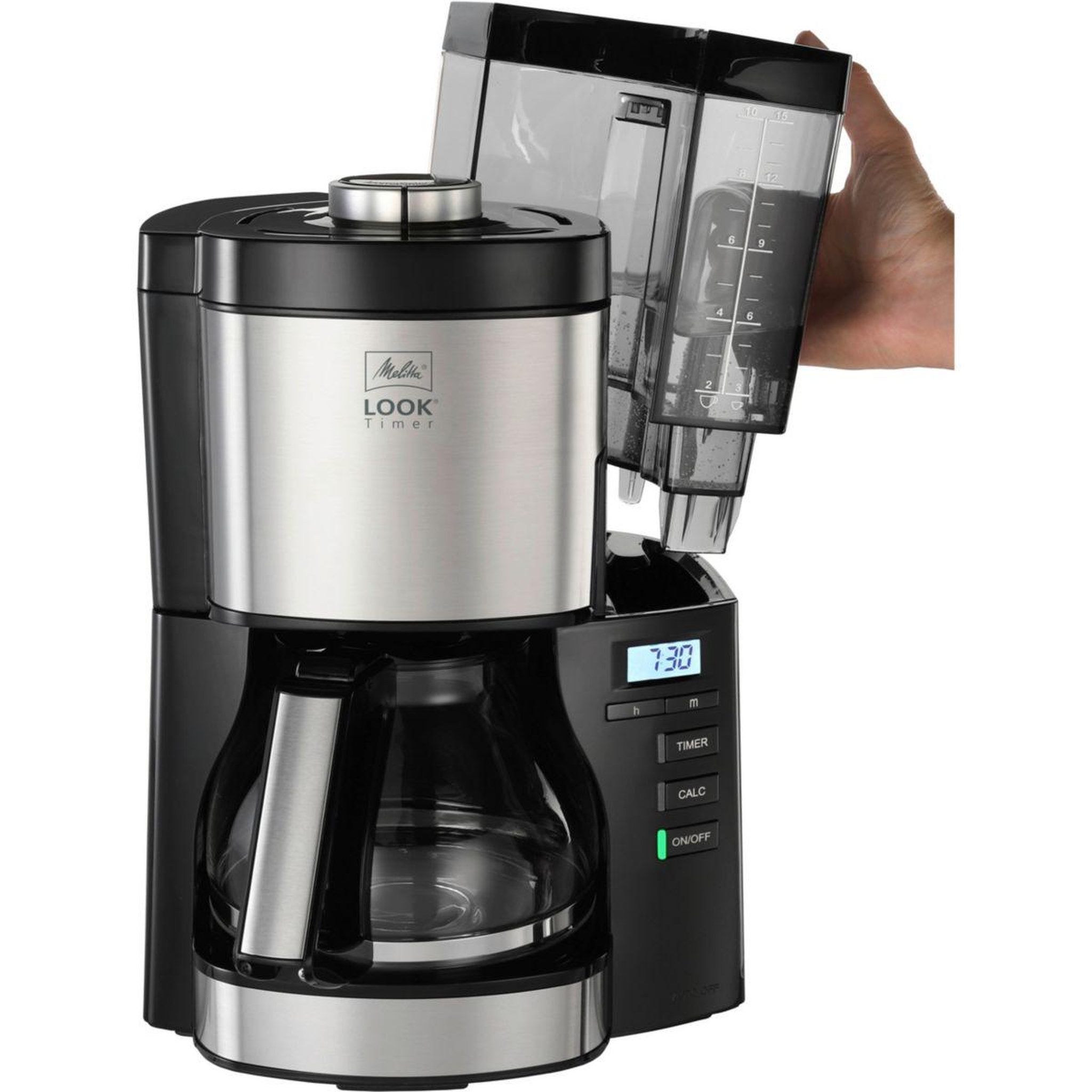 Voir la diapositive 4 : Melitta Cafetière filtre Look V Timer noir 1025-08