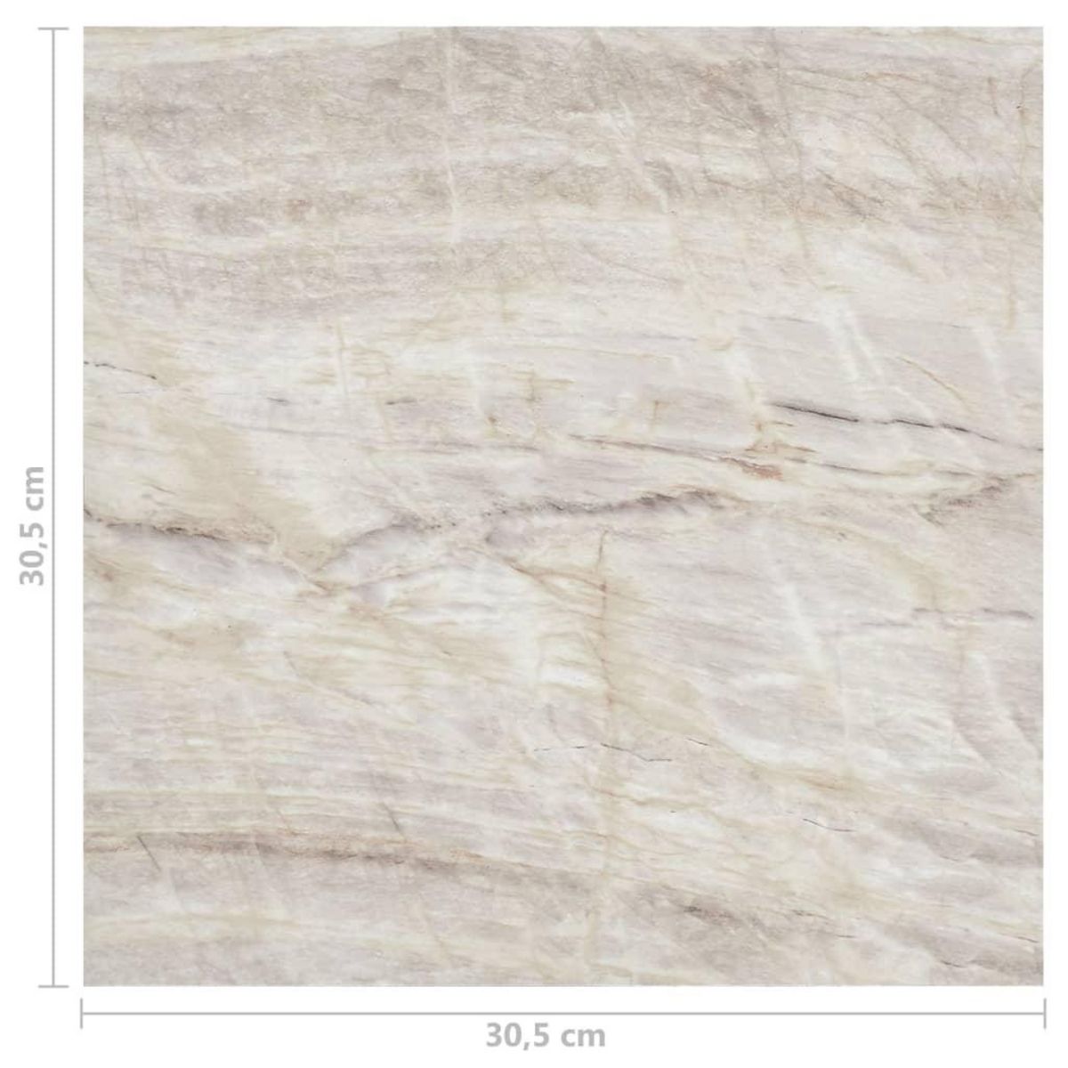 VIDAXL Dalles de plancher autoadhesives 20 pcs PVC 1,86 m² beige