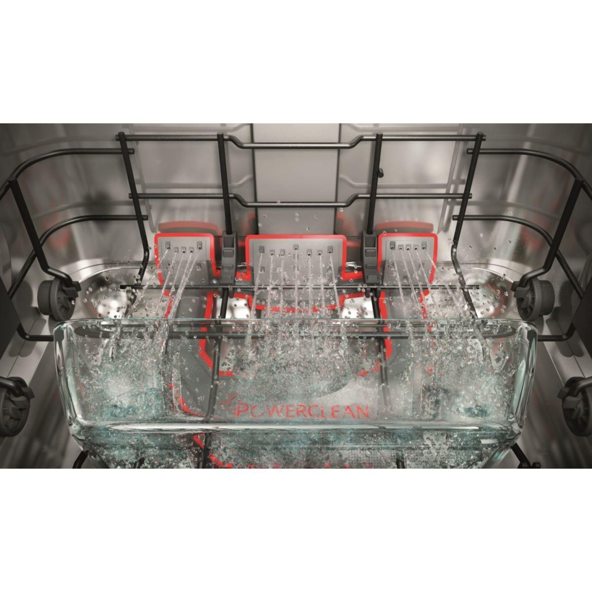 Whirlpool Lave vaisselle encastrable WSIO3O34PFEX 6ème sens