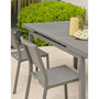 Voir la diapositive 6 : Paris Prix Ensemble Table de Jardin Extensible & 4 Chaises  Dania & Stockholm  160-210cm Anthracite