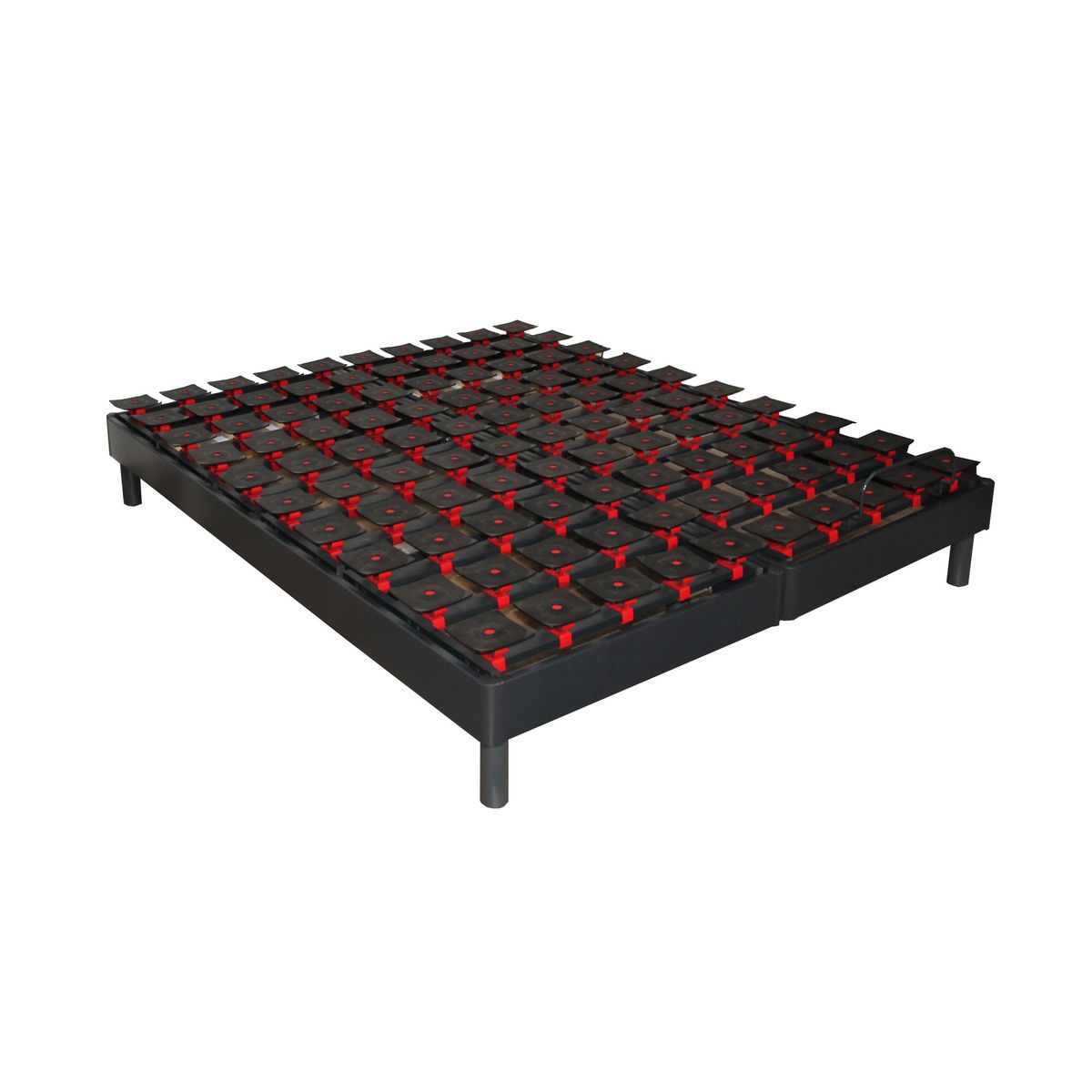 Ensemble TPR tous plots réglables + Matelas Mousse 2x90x200 cm MEMORYLUX