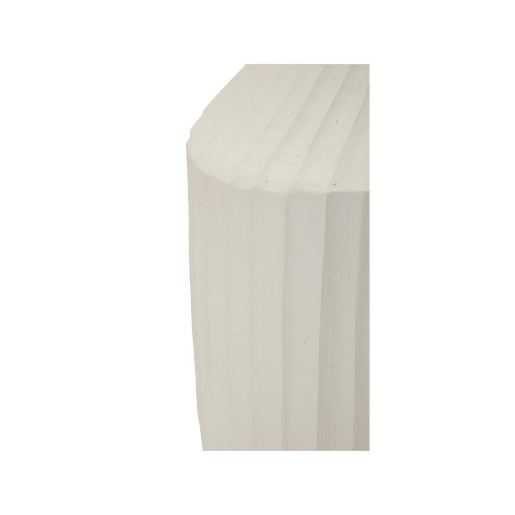 Voir la diapositive 4 : Paris Prix Vase design rainuré  ice  50cm crème