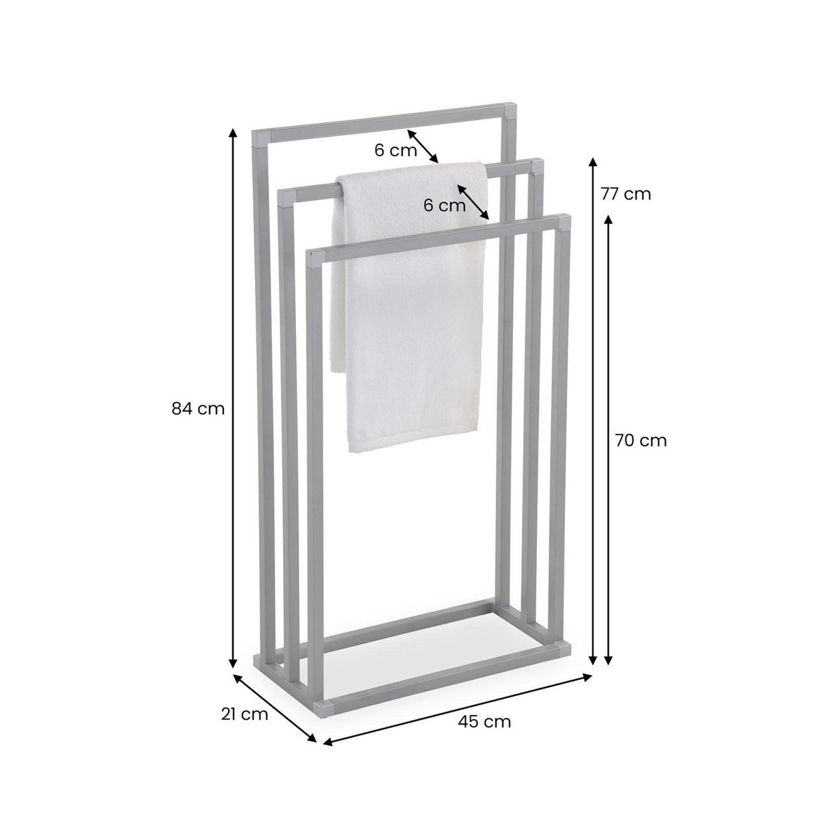 IDIMEX Porte-serviettes KUNO, en métal