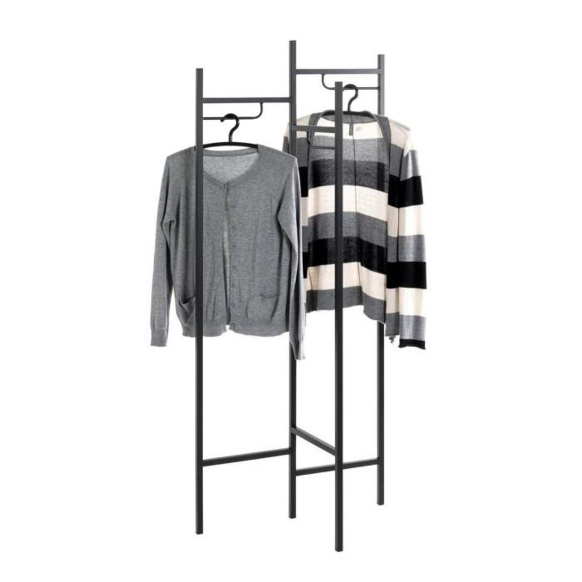 Paris Prix Portant à Vêtements Design  Tee  170cm Noir