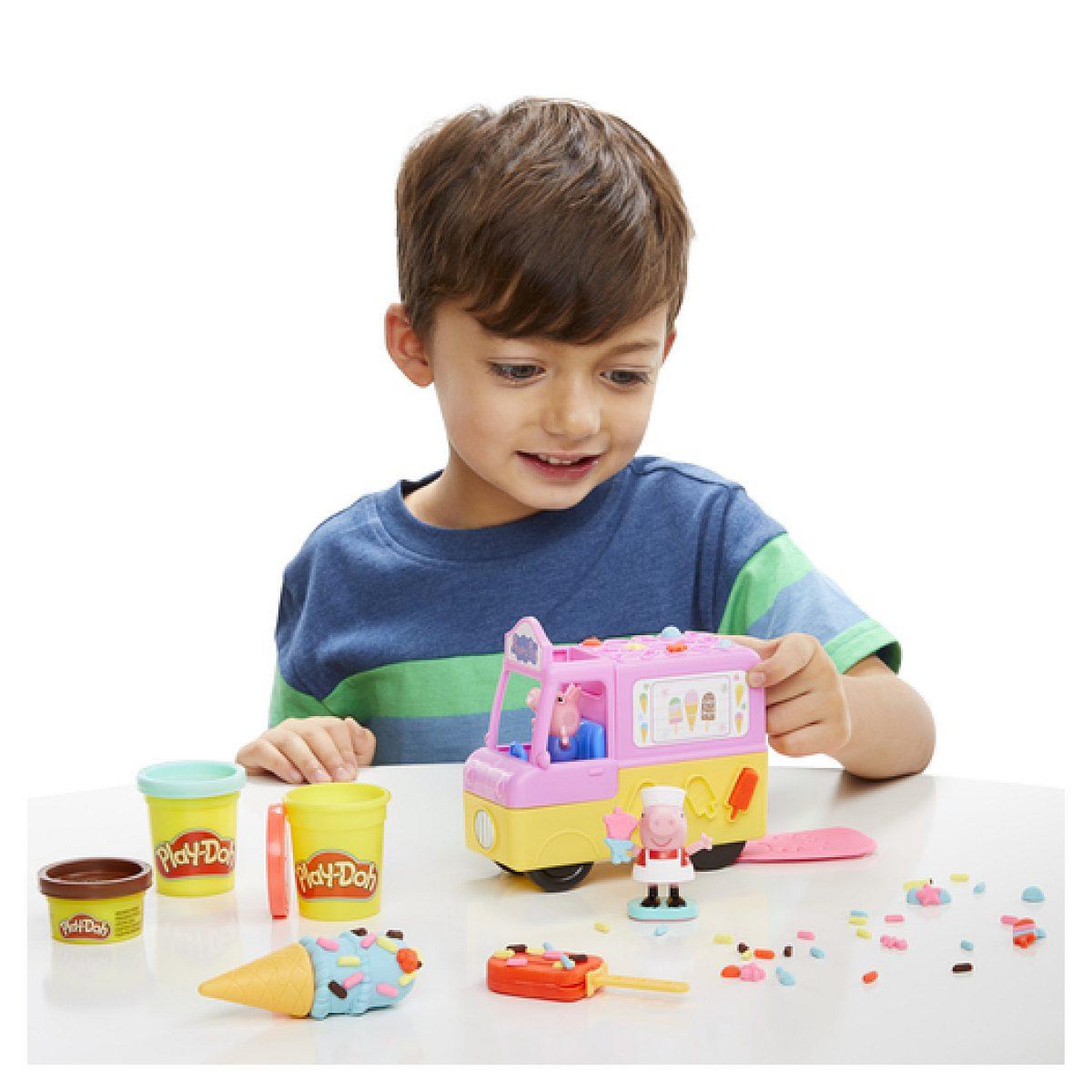 Voir la diapositive 2 : HASBRO Play-doh peppa et le camion de glaces