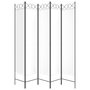 Voir la diapositive 4 : VIDAXL Cloison de separation 5 panneaux Blanc 200x200 cm Tissu