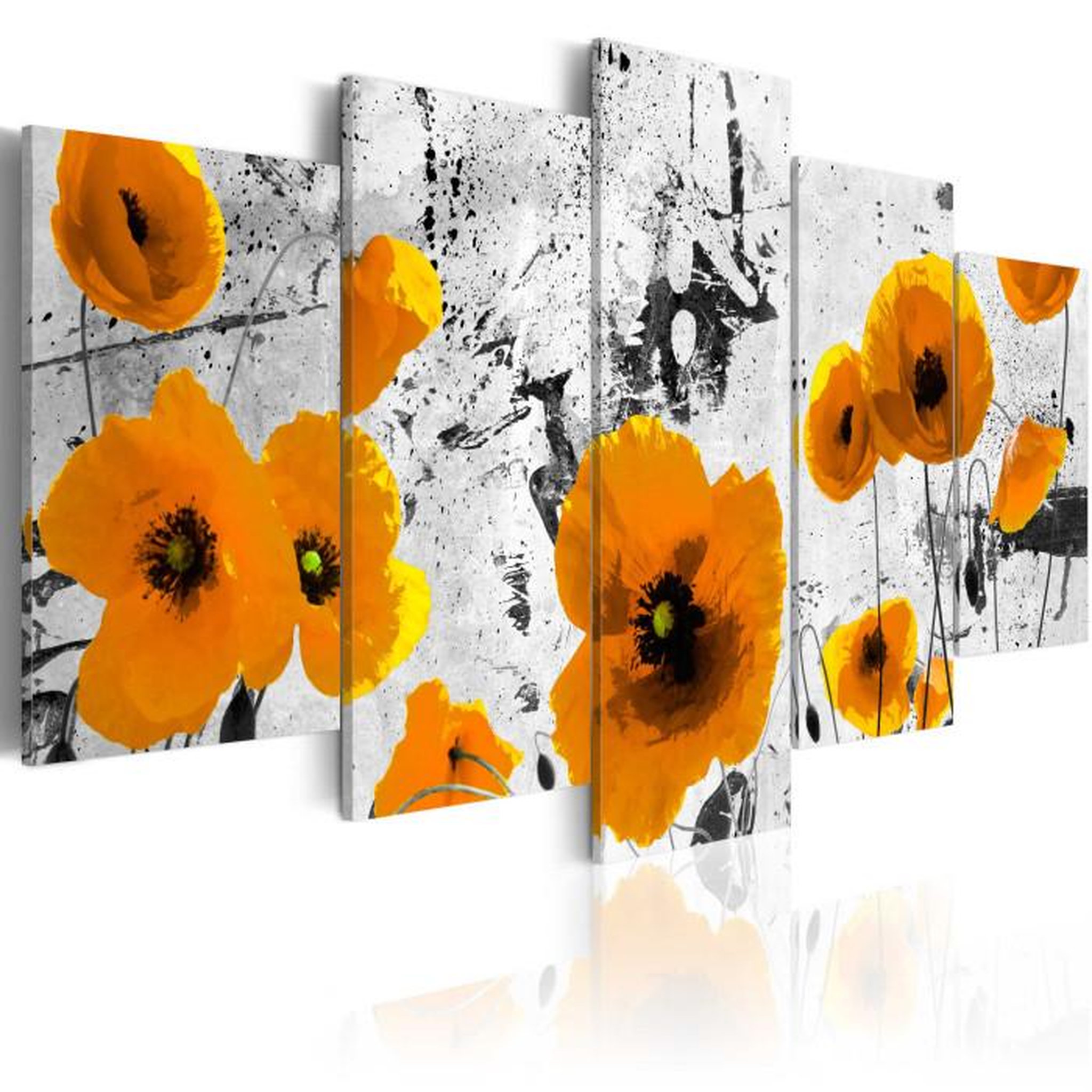 Paris Prix Tableau Imprimé  Poppies in the Royal Color. Coloris disponibles : Multicolore