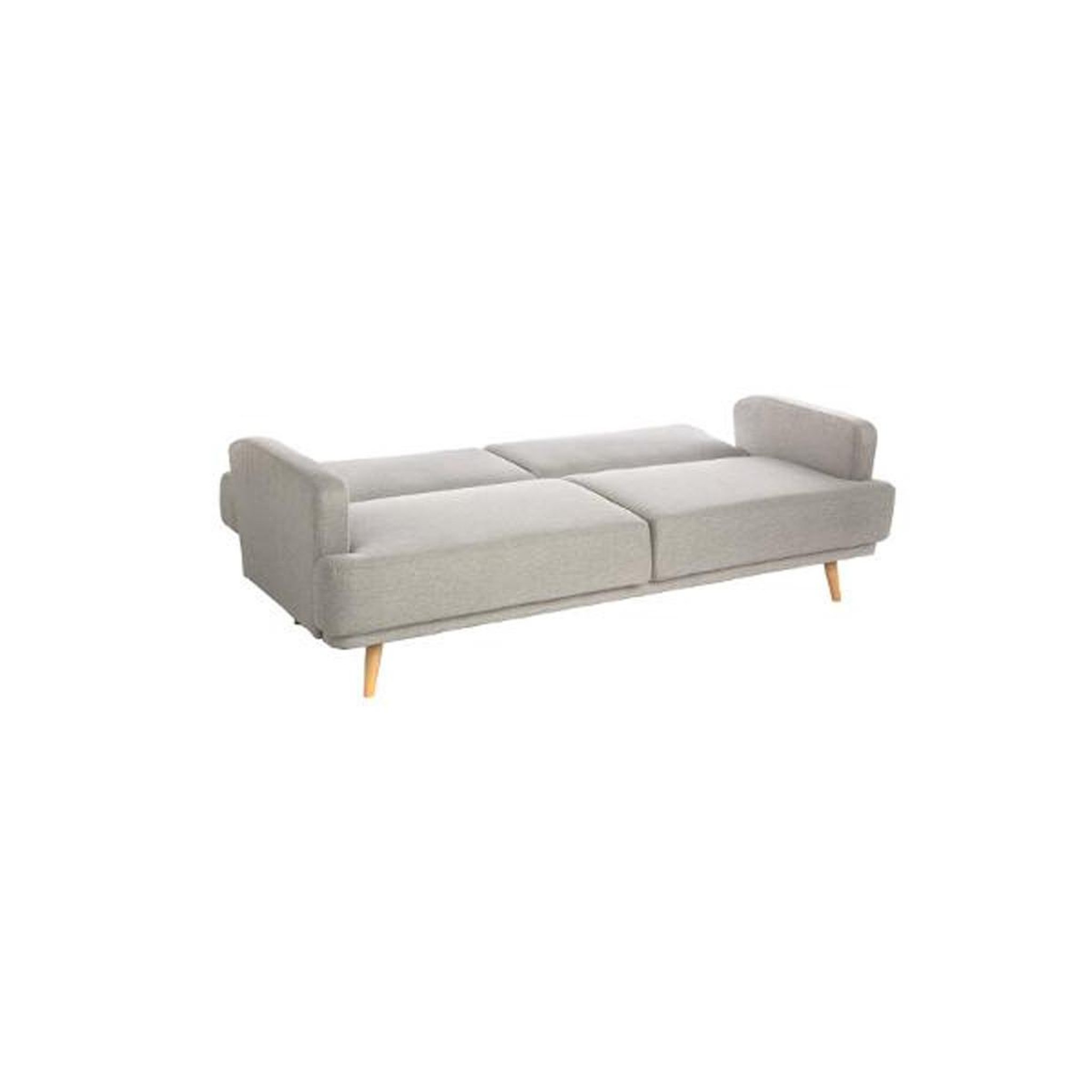 Voir la diapositive 2 : Paris Prix Canapé convertible 3 places  jack  214cm gris clair
