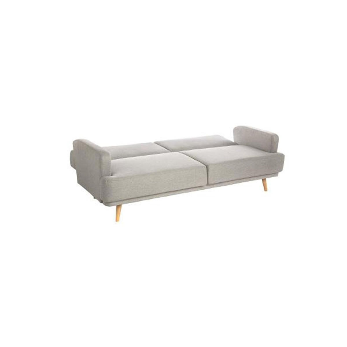 ATMOSPHERA Canapé Convertible 3 Places  Jack  214cm Gris Clair