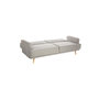 Voir la diapositive 2 : ATMOSPHERA Canapé Convertible 3 Places  Jack  214cm Gris Clair