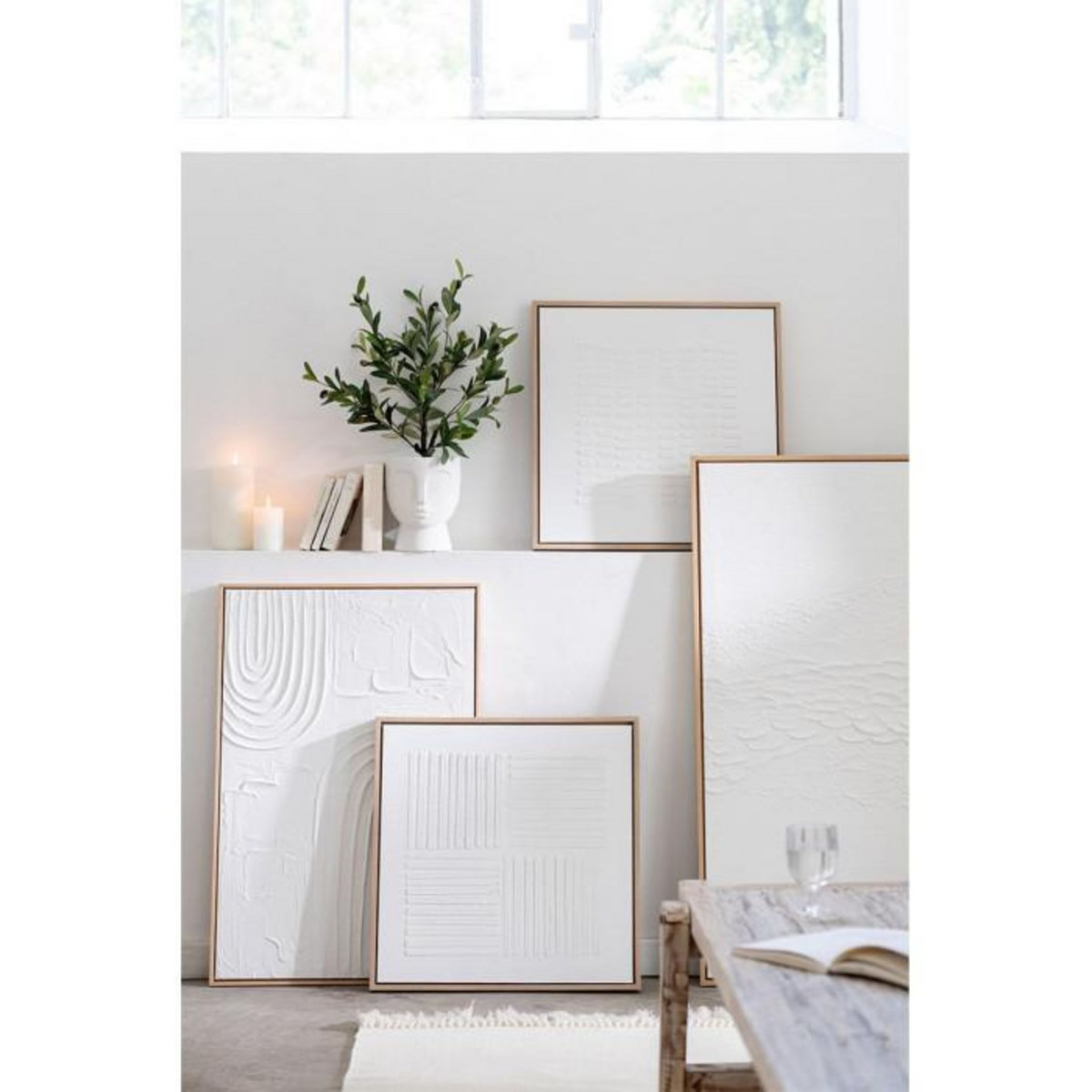 Paris Prix Tableau Déco  Lauwra  80x120cm Blanc