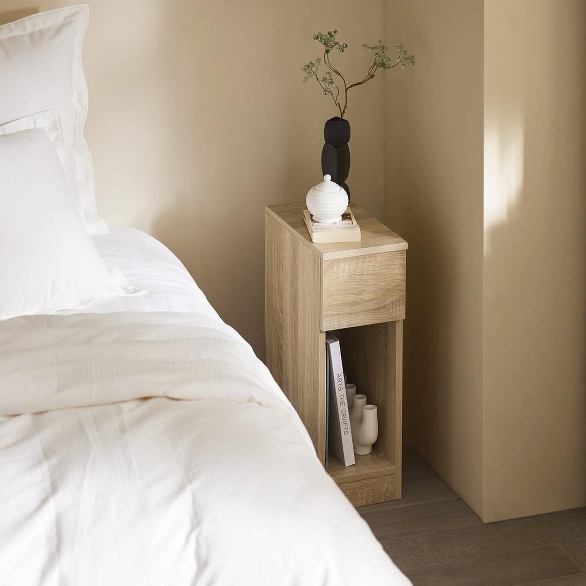 Voir la diapositive 5 : SOBUY SoBuy - Lot De 2 Tables De Chevet à 1 tiroir - Minimaliste - FBT111X2