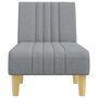 Voir la diapositive 4 : VIDAXL Chaise longue gris clair tissu