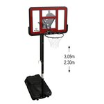 SWAGER Panier de Basketball sur Pied Mobile  King Deluxe  Hauteur Réglable de 2,30m à 3,05m