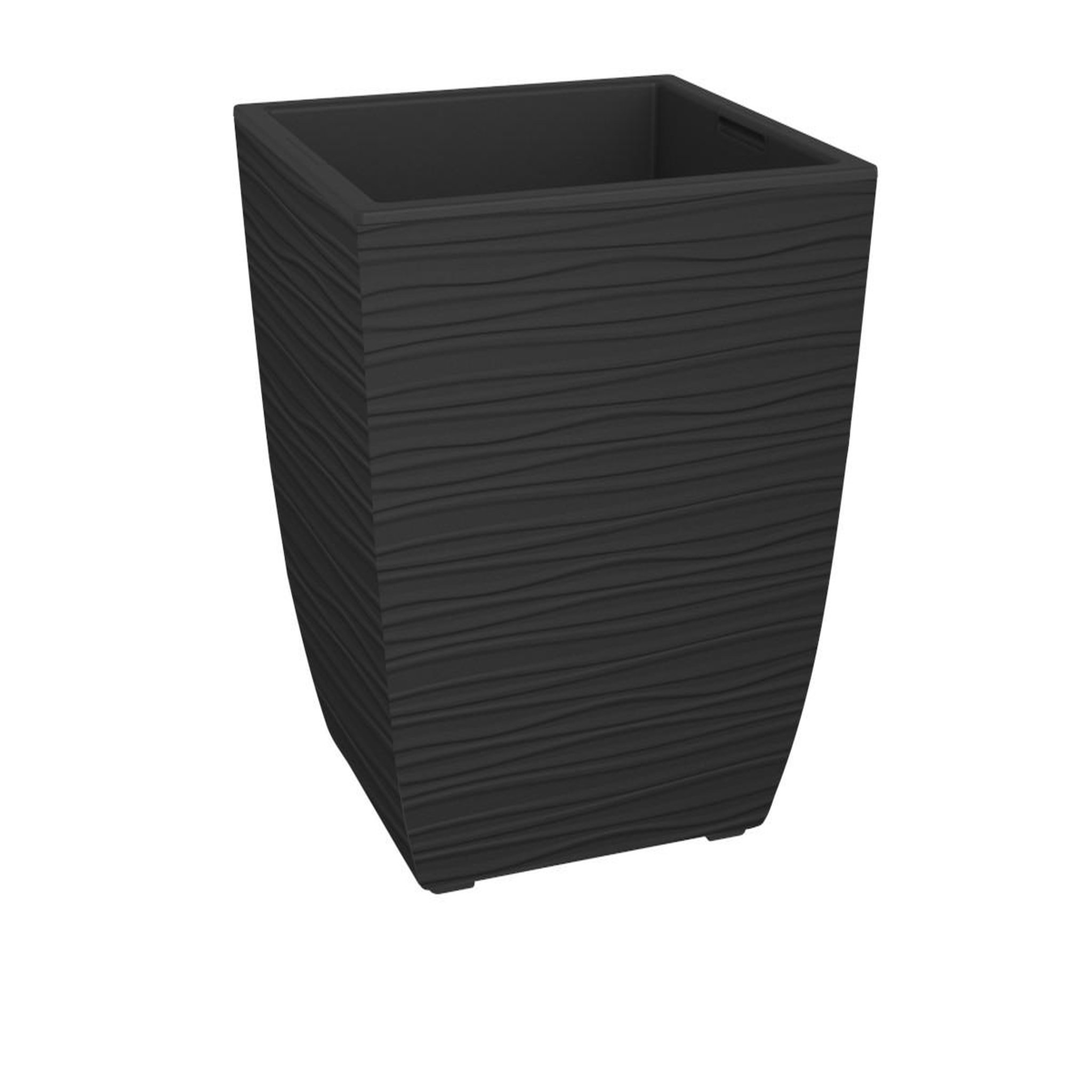 Eda Pot de fleur Stone Diva carré avec bac amovible 43,5 x 44,2 cm - Eda