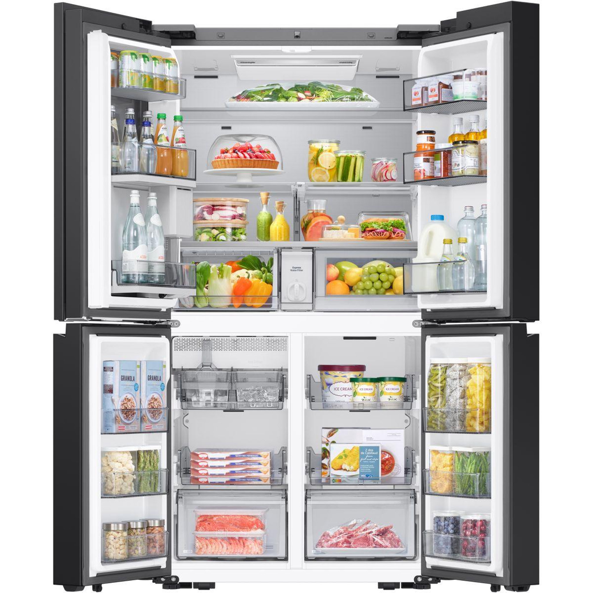 Voir la diapositive 2 : Samsung Réfrigérateur multi portes rm90f67cecef bespoke ai