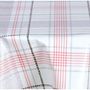 Voir la diapositive 3 : HABITABLE Nappe en toile cirée ronde Carreau - Diam. 135 cm - Rouge