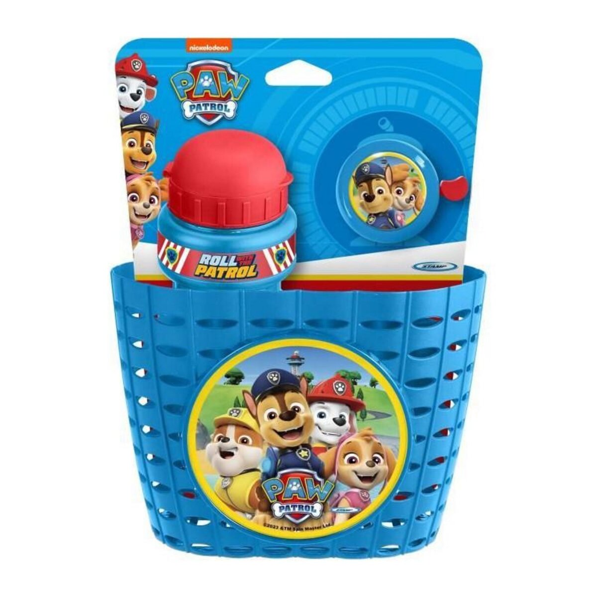 PAW PATROL Set ludique comprenant une Corbeille + un bidon + une sonnette - PAW PATROL - PAT PATROUILLE