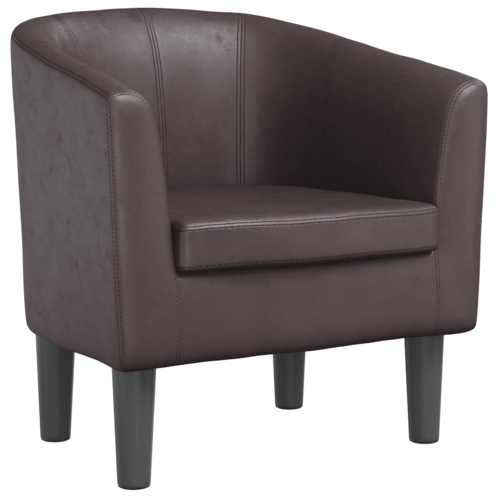 Voir la diapositive 2 : VIDAXL Fauteuil marron similicuir