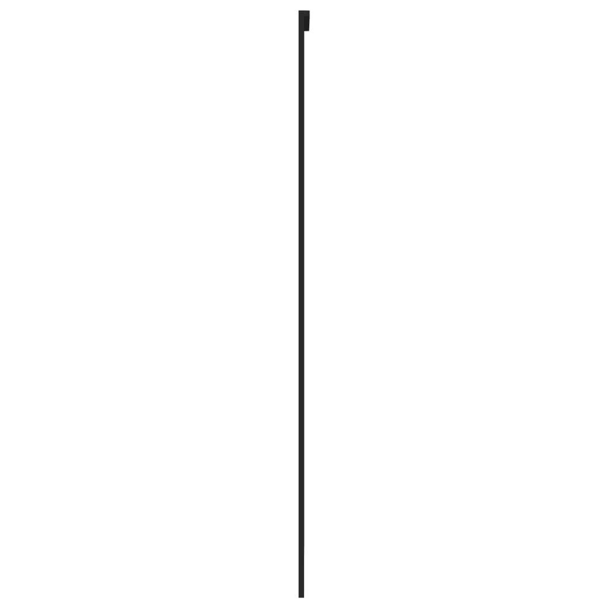 Voir la diapositive 5 : VIDAXL Porte coulissante noir 90x205 cm verre trempe aluminium