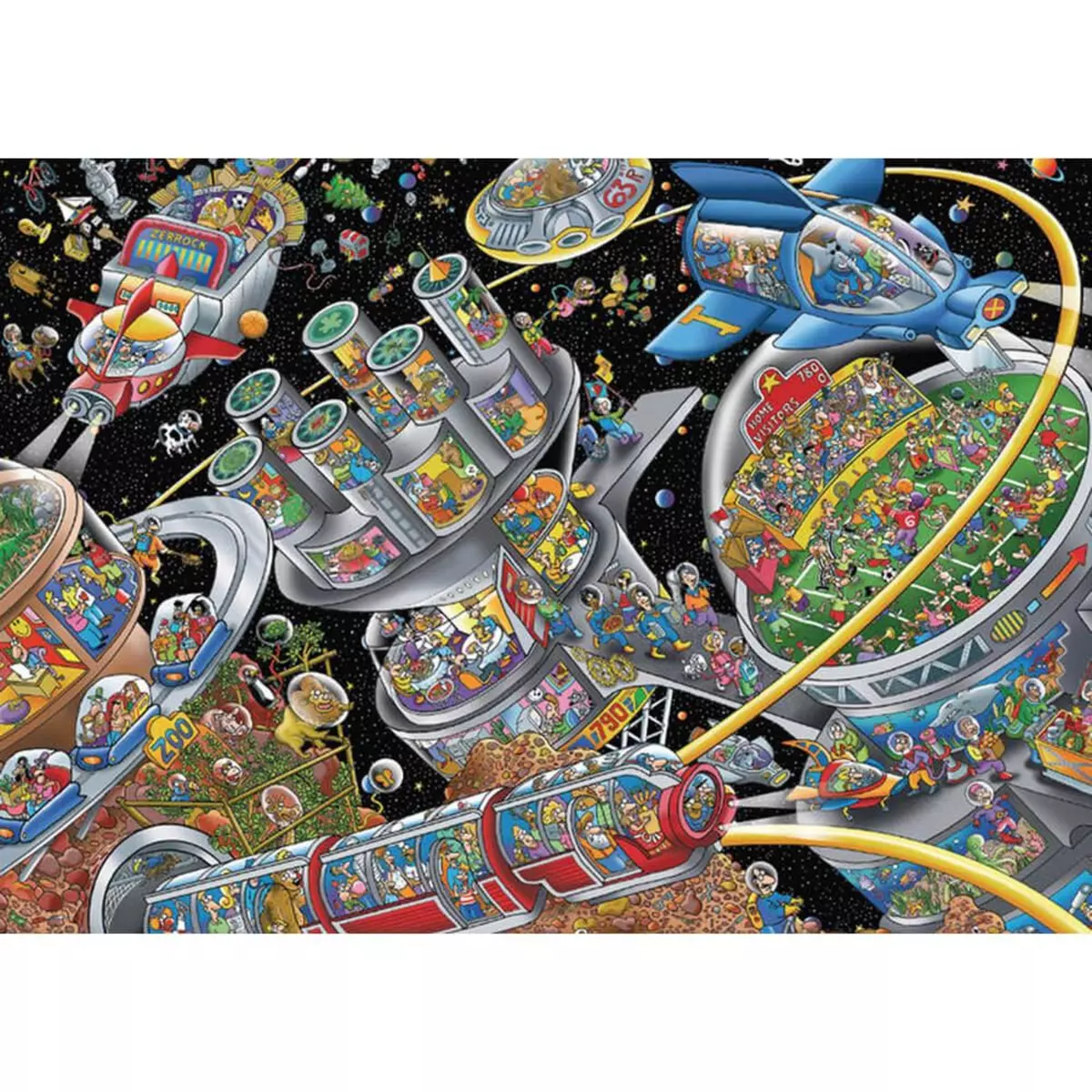 Schmidt Puzzle 1000 pièces : Une colonie dans le cosmos