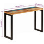 Voir la diapositive 6 : VIDAXL Table console 120x35x76 cm Bois de recuperation solide et acier