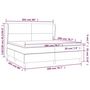 Voir la diapositive 6 : VIDAXL Sommier a lattes de lit avec matelas Marron fonce 200x200 cm