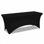ID MARKET Housse noire pour table pliante 180 CM