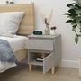 Voir la diapositive 3 : VIDAXL Table de chevet Gris beton 40x35x50 cm
