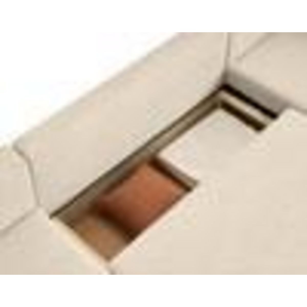 BEST MOBILIER Topaze - canapé panoramique en u - 7 places - convertible avec coffre - en tissu velours relief