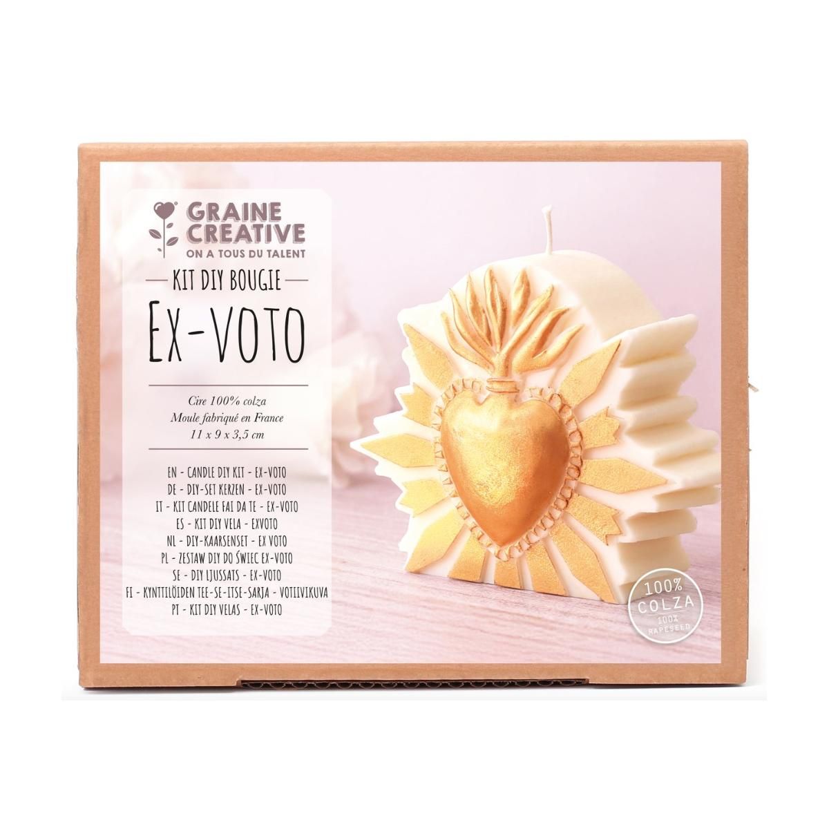 Graine créative Kit Creatif DIY bougie Ex-Voto