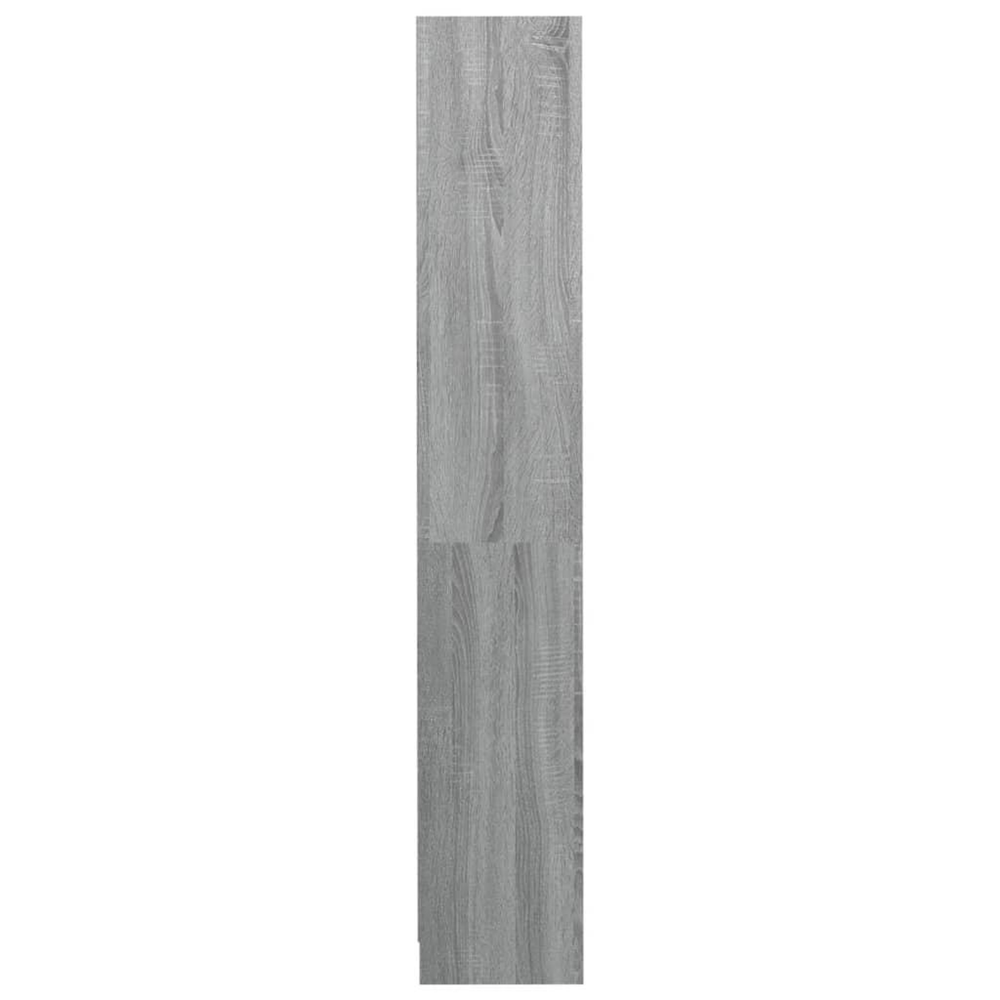 Voir la diapositive 5 : VIDAXL Bibliotheque 4 niveaux Sonoma gris 80x24x142 cm