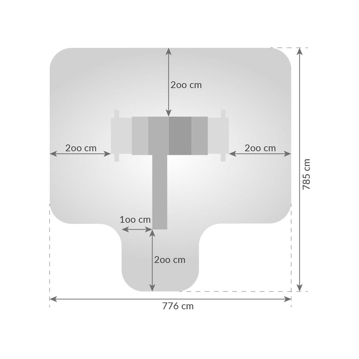 Fungoo Aire de jeux Giant - Toboggan bleu - Fungoo