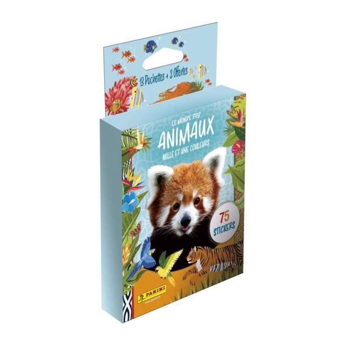Panini Stickers - PANINI - Animaux 2025 - Blister 13 pochettes + 2 offertes - 75 stickers