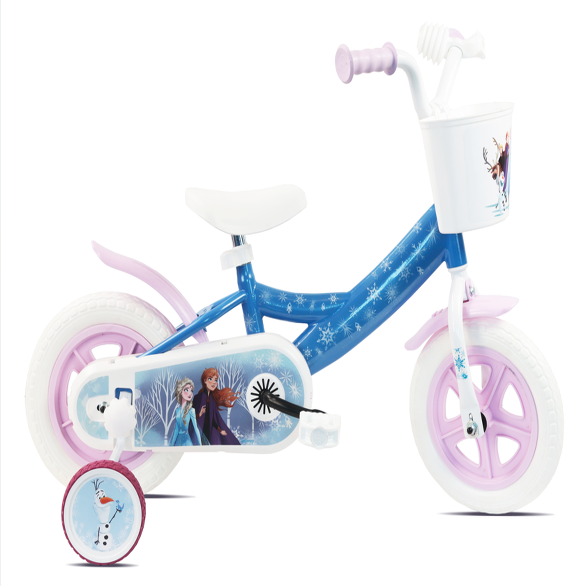 Disney La Reine des Neiges Vélo Enfant 10'' Reine Des Neiges / Disney , 2 Stabilisateurs Amovibles, Garde Boues Et Panier Avant !