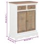 Voir la diapositive 6 : VIDAXL Buffet Blanc 60x30x80 cm Bois massif