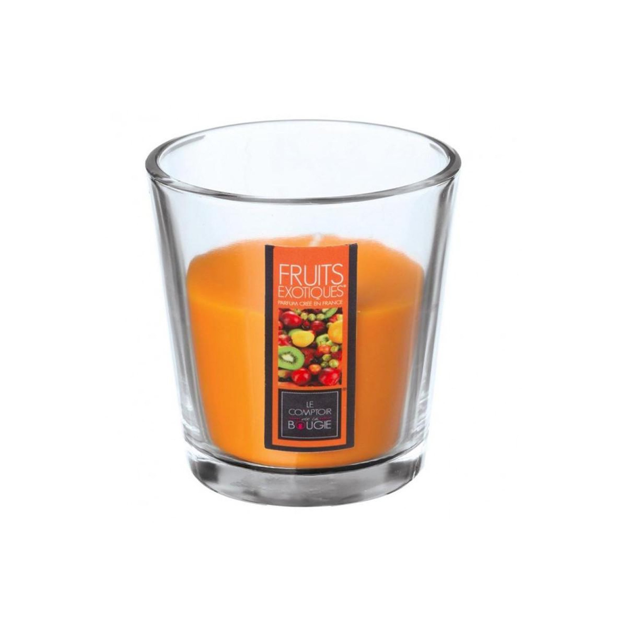COMPTOIR DE LA BOUGIE Bougie parfumée en verre  nina  90g fruits exotiques