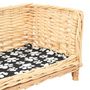 Voir la diapositive 4 : VIDAXL Panier pour chiens avec coussin 90x54x35 cm Saule naturel