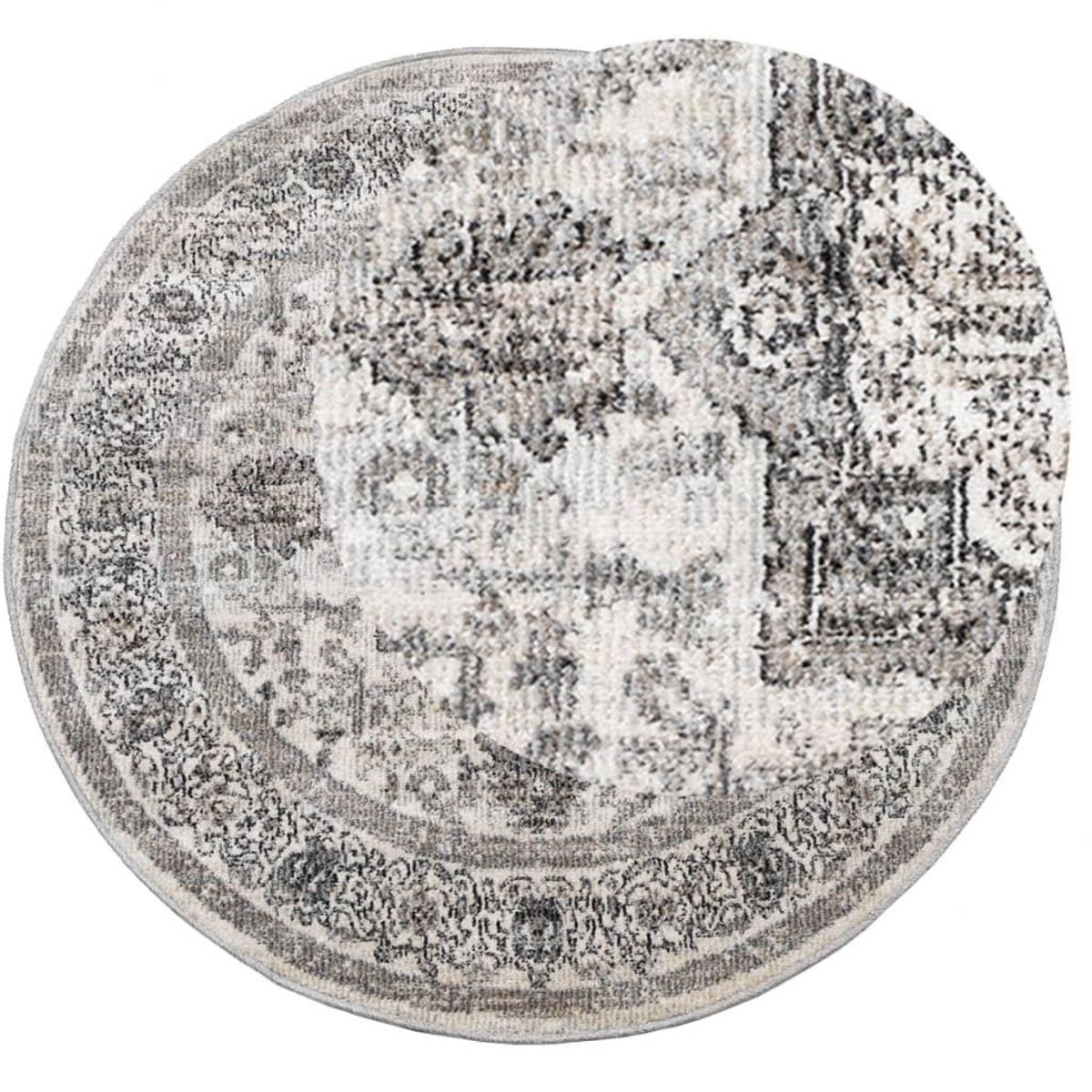 VIDAXL Tapis ARBIZU interieur exterieur design vintage Ø 120 cm