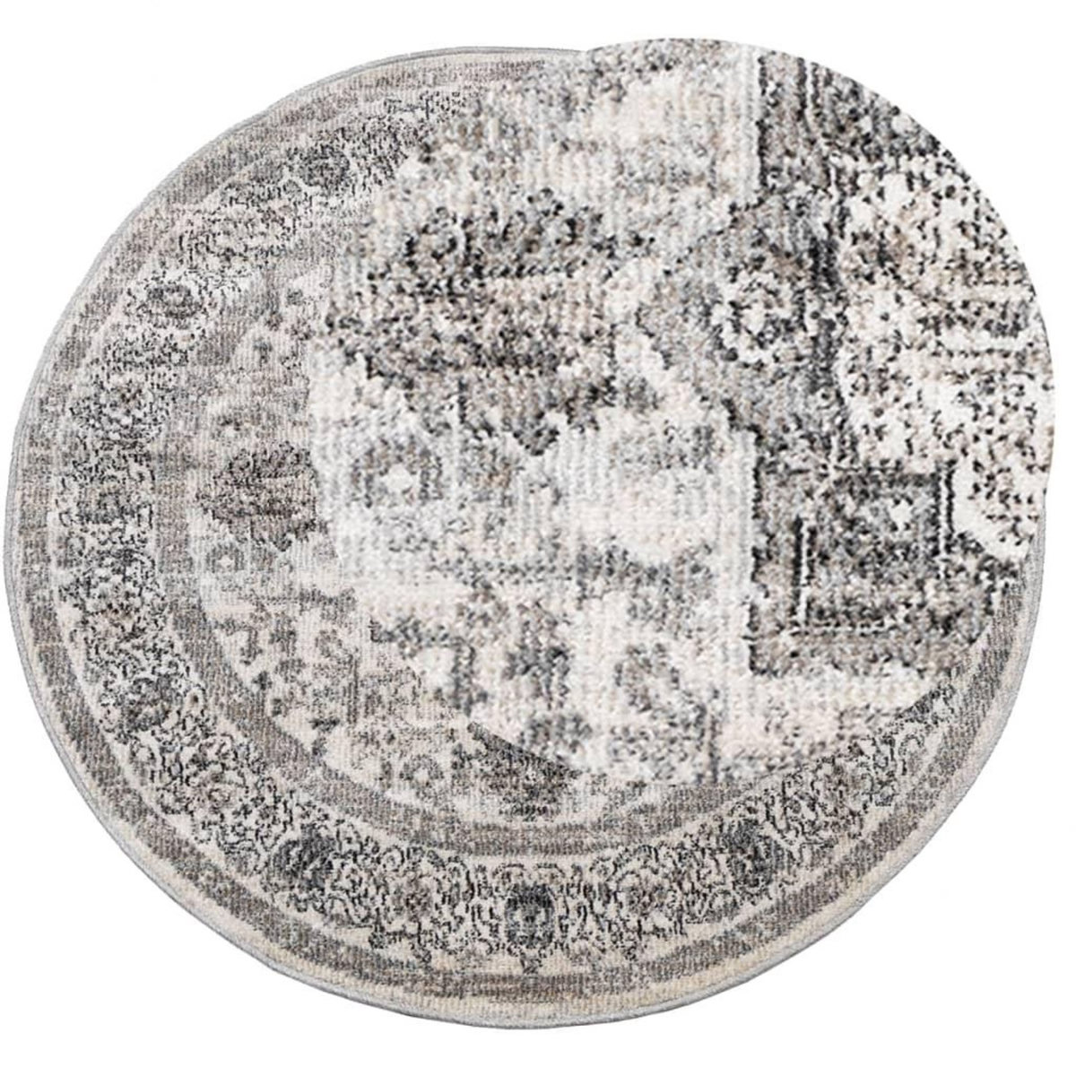 VIDAXL Tapis ARBIZU interieur exterieur design vintage Ø 120 cm