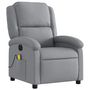 Voir la diapositive 4 : VIDAXL Fauteuil de massage inclinable electrique gris clair tissu