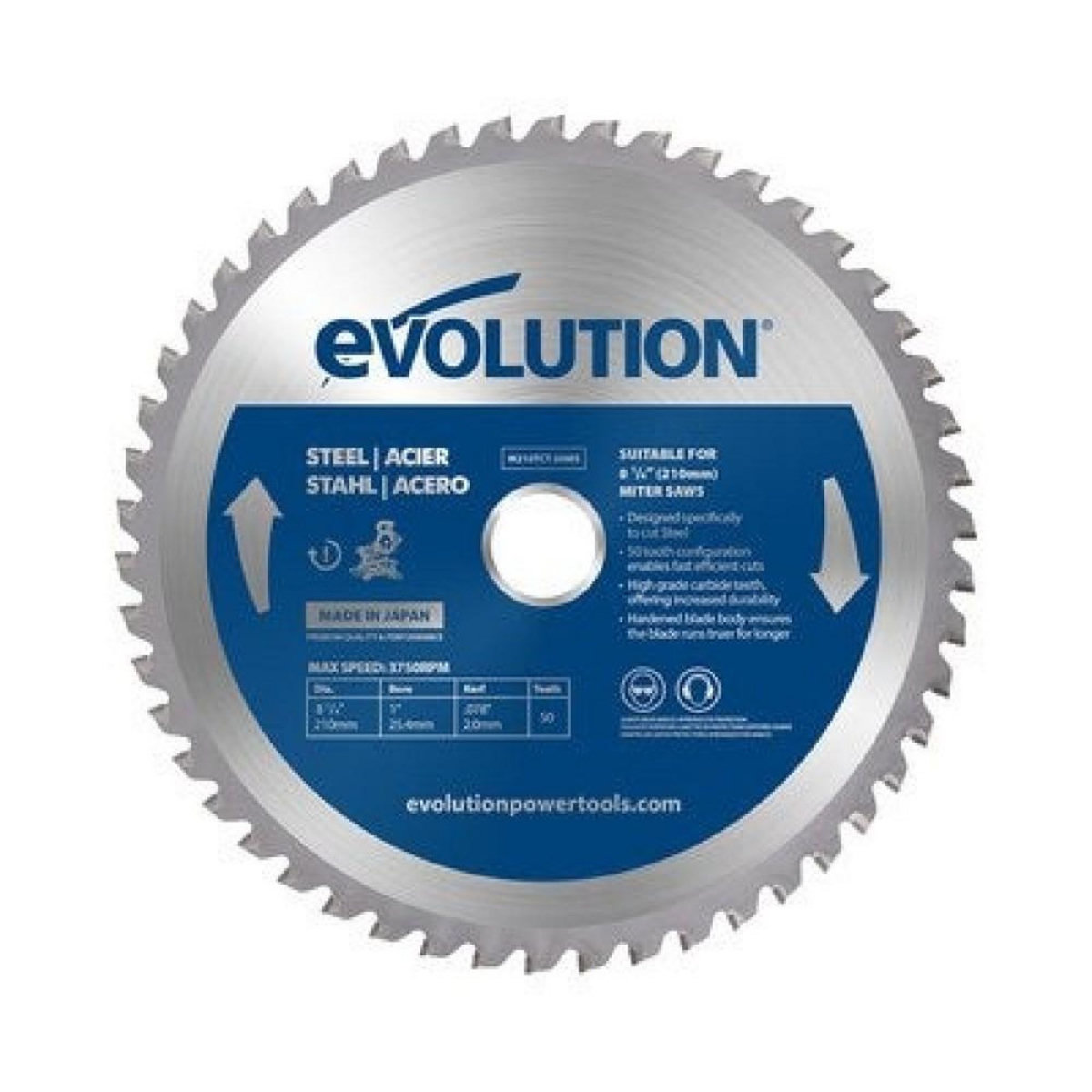 CENTRALE BRICO Lame en carbure pour acier D.210mm