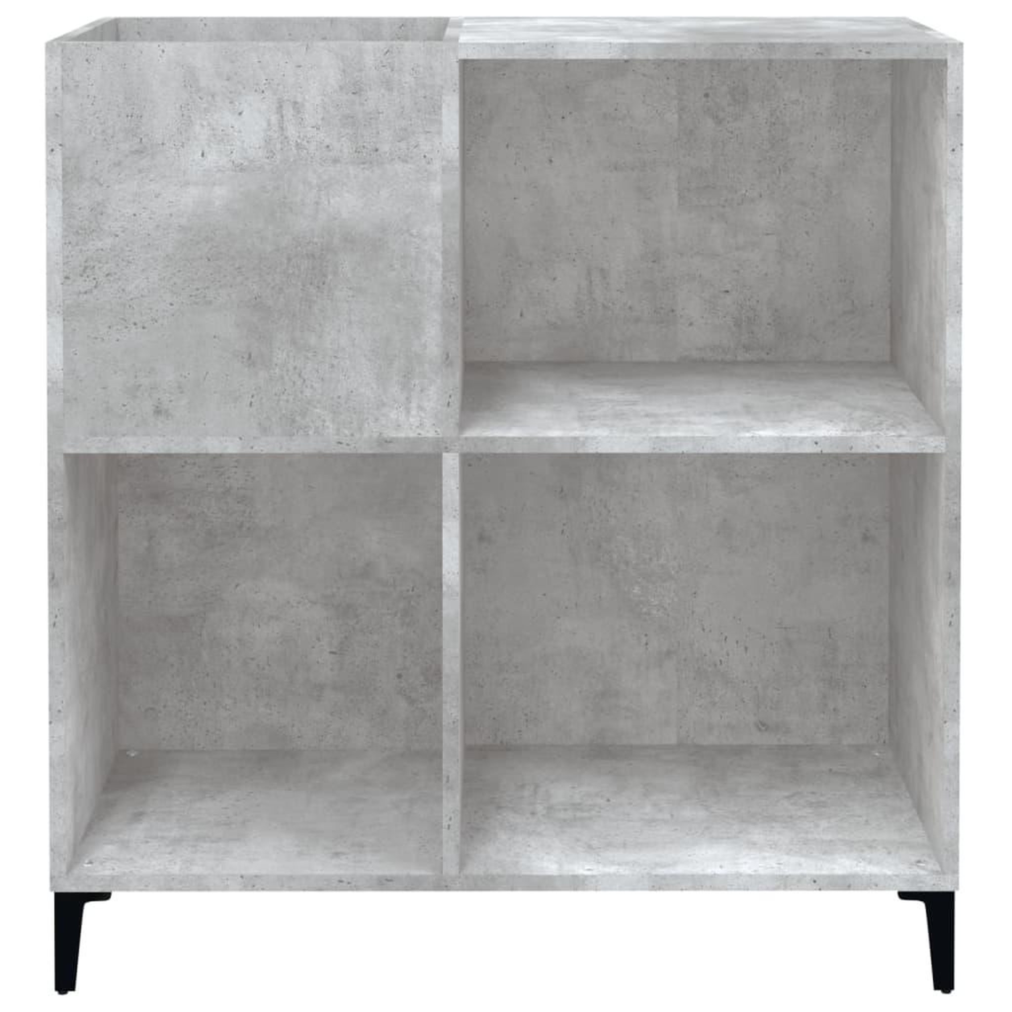 Voir la diapositive 5 : VIDAXL Armoire a disques gris beton 84,5x38x89 cm bois d'ingenierie