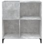 Voir la diapositive 5 : VIDAXL Armoire a disques gris beton 84,5x38x89 cm bois d'ingenierie