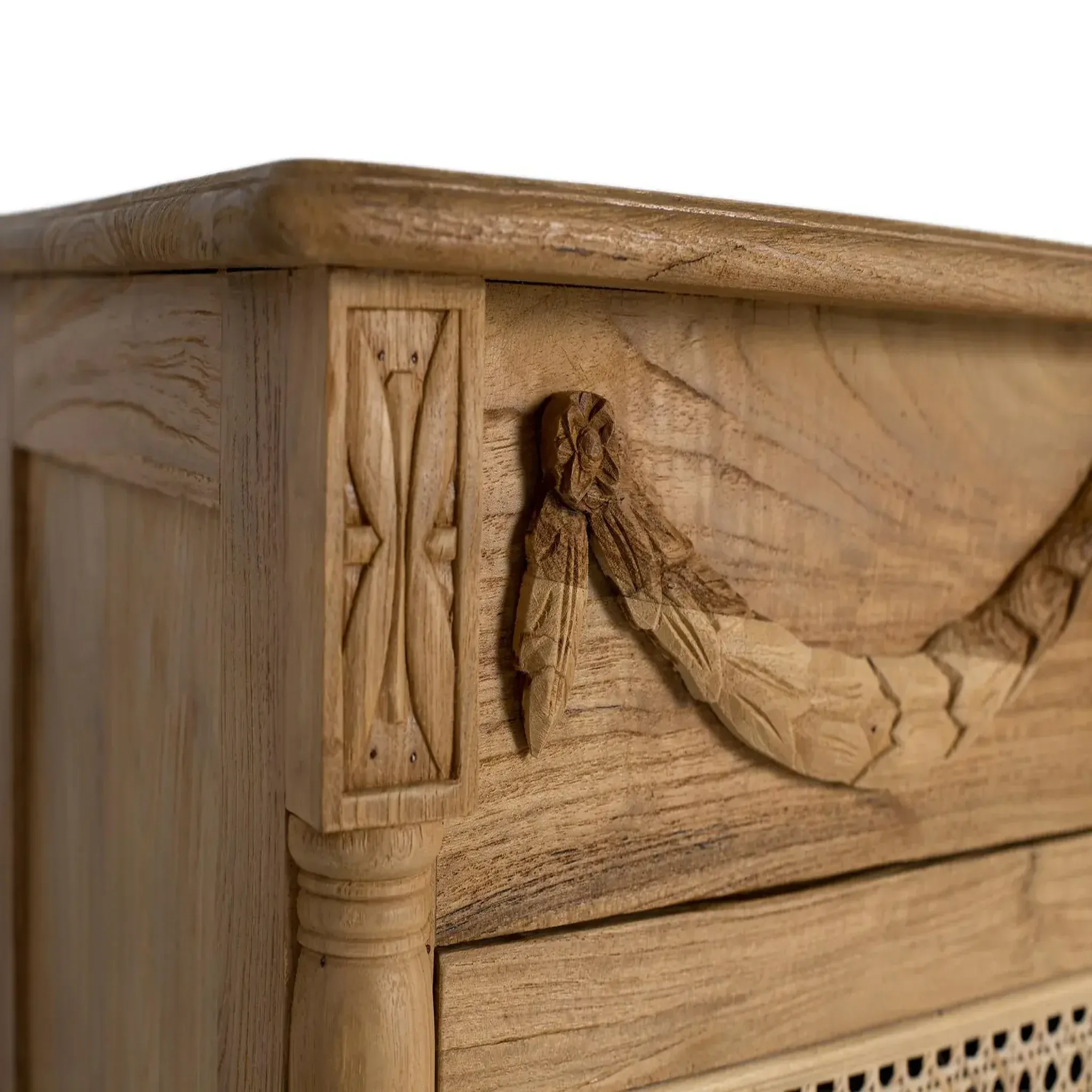 Voir la diapositive 4 : GINER Y COLOMER SL Commode en bois de teck 80 cm style rustique contemporain
