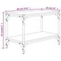 Voir la diapositive 6 : VIDAXL Meuble TV Sonoma gris 60x33x41 cm Bois d'ingenierie et acier