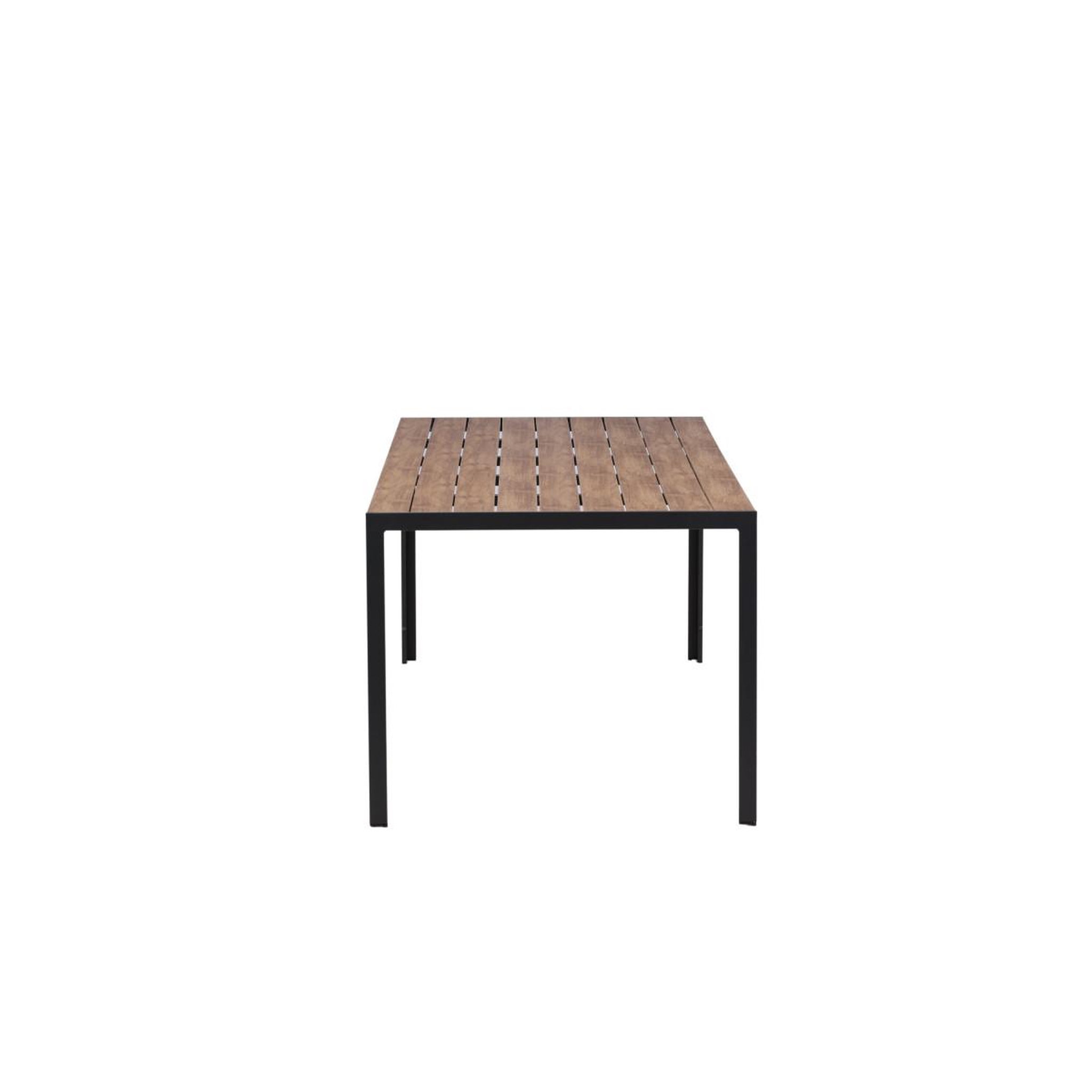 Voir la diapositive 3 : Paris Prix Table de jardin  break  200cm noir & naturel