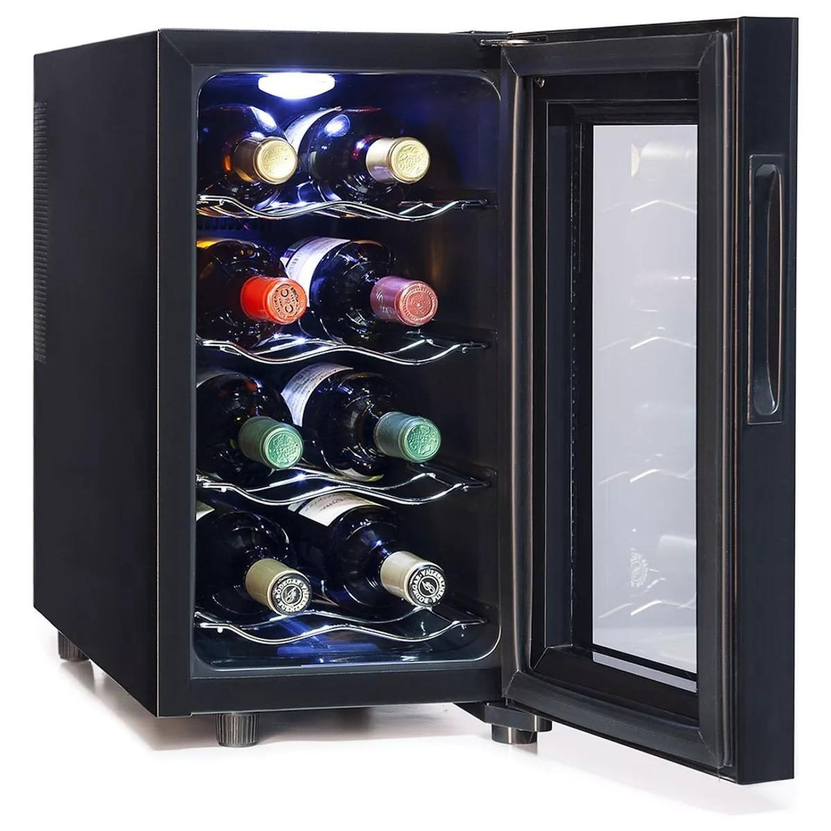 GSC EVOLUTION Cave à vin de service 8 bouteilles Double Vitrage Ecran LED Tactile - Petite cave à vin GSC