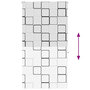 Voir la diapositive 5 : VIDAXL Store enrouleur de douche 130x240 cm largeur du tissu 126 cm